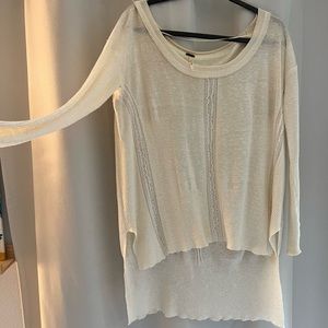 Free people cream tunic
